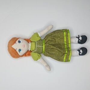 RARE-Disney Frozen Broadway Musical Anna Plush Doll From The Town‎ of Arendelle